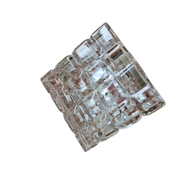 WATERFORD CRYSTAL CLOCK OBELISK PYRAMID 6" Ireland Needs Battery MINT Condition - Picture 7 of 11